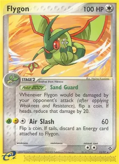 Flygon card from Dragon, number 15/97