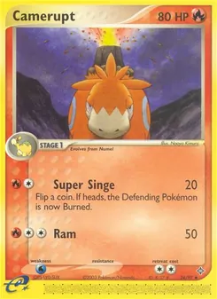 Camerupt card from Dragon, number 24/97