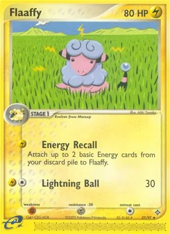 Flaaffy card from Dragon, number 27/97