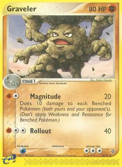 Graveler card from Dragon, number 30/97