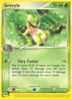 Grovyle card from Dragon, number 31/97