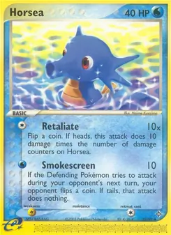 Horsea card from Dragon, number 33/97