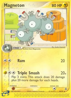 Magneton card from Dragon, number 35/97