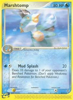 Marshtomp card from Dragon, number 36/97