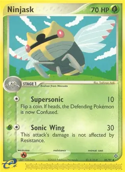 Ninjask card from Dragon, number 38/97