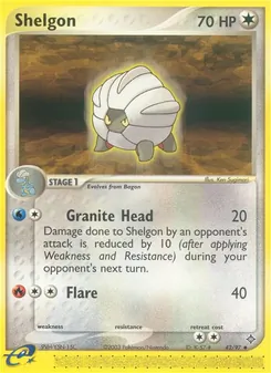 Shelgon card from Dragon, number 42/97