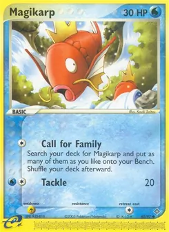 Magikarp card from Dragon, number 60/97