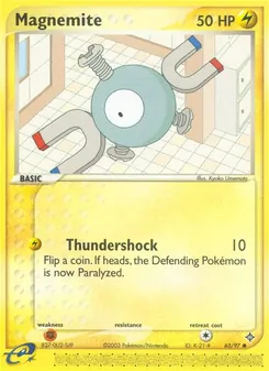 Magnemite card from Dragon, number 63/97