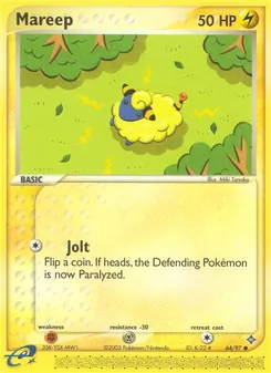 Mareep card from Dragon, number 64/97