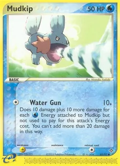 Mudkip card from Dragon, number 65/97