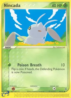 Nincada card from Dragon, number 66/97