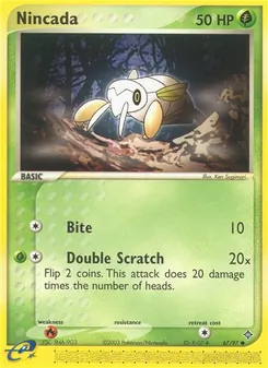 Nincada card from Dragon, number 67/97
