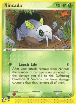 Nincada card from Dragon, number 68/97