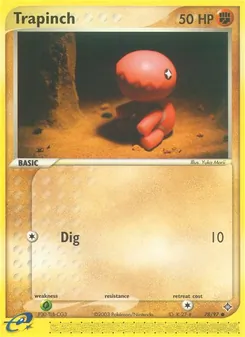 Trapinch card from Dragon, number 78/97