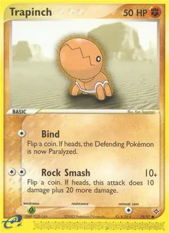 Trapinch card from Dragon, number 79/97