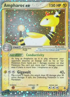 Ampharos ex card from Dragon, number 89/97