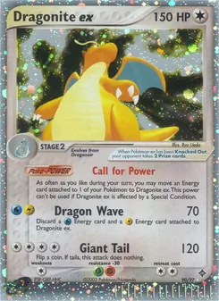 Dragonite ex card from Dragon, number 90/97