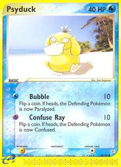 Psyduck card from Team Magma vs Team Aqua, number 44/95