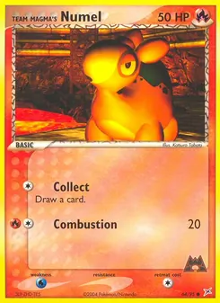 Team Magma's Numel card from Team Magma vs Team Aqua, number 64/95