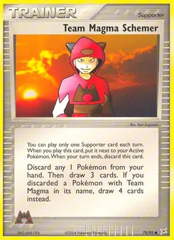 Team Magma Schemer card from Team Magma vs Team Aqua, number 70/95