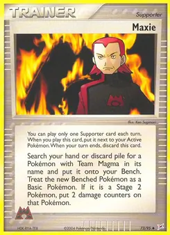 Maxie card from Team Magma vs Team Aqua, number 73/95