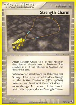 Strength Charm card from Team Magma vs Team Aqua, number 74/95