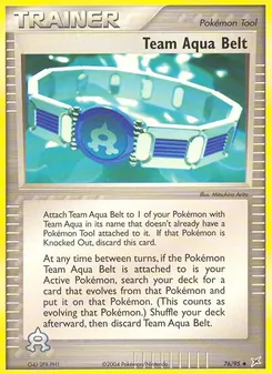 Team Aqua Belt card from Team Magma vs Team Aqua, number 76/95