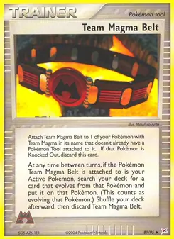 Team Magma Belt card from Team Magma vs Team Aqua, number 81/95