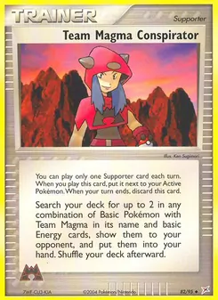 Team Magma Conspirator card from Team Magma vs Team Aqua, number 82/95