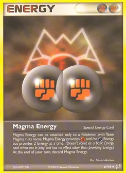 Magma Energy card from Team Magma vs Team Aqua, number 87/95