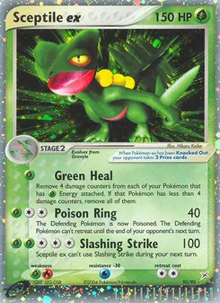 Sceptile ex card from Team Magma vs Team Aqua, number 93/95