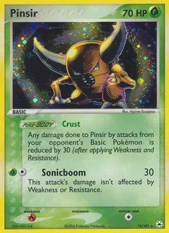 Pinsir card from Hidden Legends, number 13/101