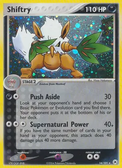 Shiftry card from Hidden Legends, number 14/101