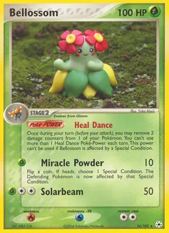 Bellossom card from Hidden Legends, number 16/101
