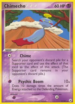 Chimecho card from Hidden Legends, number 17/101