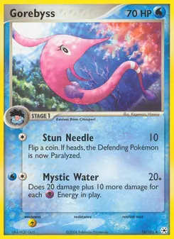 Gorebyss card from Hidden Legends, number 18/101