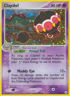 Claydol card from Hidden Legends, number 2/101