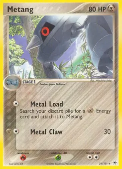 Metang card from Hidden Legends, number 21/101