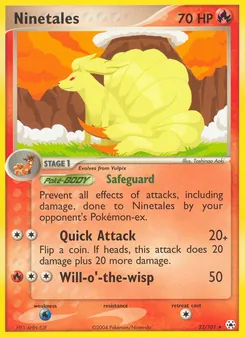Ninetales card from Hidden Legends, number 22/101
