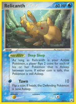 Relicanth card from Hidden Legends, number 24/101