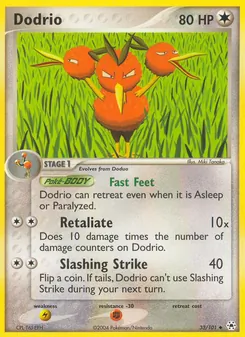 Dodrio card from Hidden Legends, number 33/101