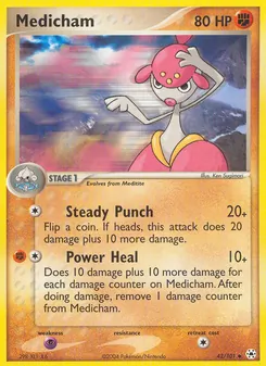 Medicham card from Hidden Legends, number 42/101