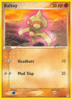 Baltoy card from Hidden Legends, number 53/101