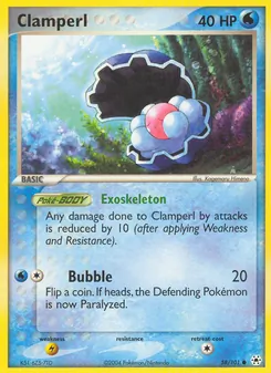 Clamperl card from Hidden Legends, number 58/101