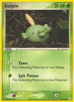 Gulpin card from Hidden Legends, number 62/101