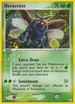 Heracross card from Hidden Legends, number 7/101