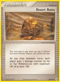 Desert Ruins card from Hidden Legends, number 88/101