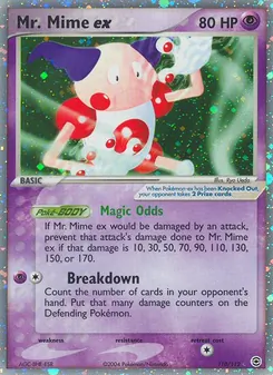 Mr. Mime ex card from FireRed & LeafGreen, number 110/112