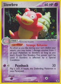 Slowbro card from FireRed & LeafGreen, number 14/112