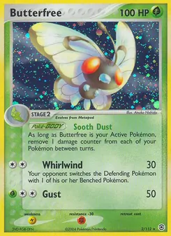Butterfree card from FireRed & LeafGreen, number 2/112